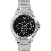 Titan Mens Analogue Metallic Watch - NK1698SM01
