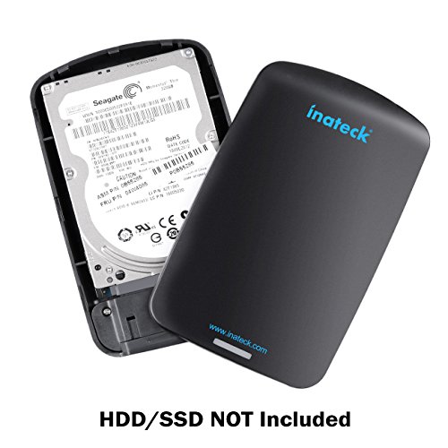 Inateck USB 3.0 Externes Festplattengehäuse für 9.5mm 7mm SATA HDD SSD Festplatten 2,5 Zoll, UASP und SATA3 kompatibel - 3