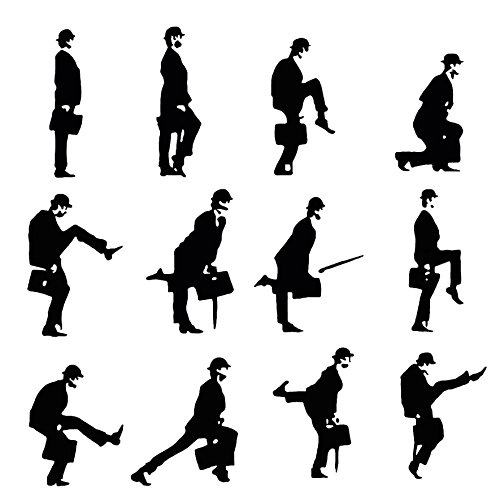 Ministry Of Silly Walks John Cleese – leicht anzuwenden Wand Vinyl Aufkleber Spaß und Cool für DIY und Dekorationen ein tolles Geburtstagsgeschenk