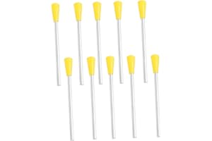 Vaguelly Giocattoli 10 Pezzi Mazze Triangolari a Percussione Parti in Ferro Triangolari di Strumento a Percussione Bacchette Triangolari a Percussione Plastica Bambino Componente Triangolo