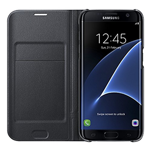 Samsung LED View Cover - Funda Galaxy S7 Edge  Color Negro- Versi  n espa  ola