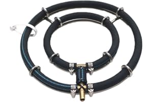 XRMXF Japan Belüfterring Koi Teich Belüftung Sauerstoff, japanischer Ausströmer für den Koiteich Aber auch zur Sauerstoffanreicherung im Gartenteich (2 Schlaufe/Ø 25 cm)