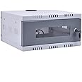 Planet CCTV/DVR Cabinet Box/Network Rack/NVR Server Rack/CCTV Camera Box with Lock/dvr Box for cctv/1U/Transparent Glass Door Cabinet - (30D x 30W x 15H) (Metal)