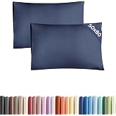 Pillowcase 50x80 Pack of 2 - Washable Microfiber - Navy Blue