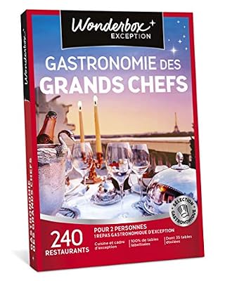 Wonderbox coffret cadeau wonderbox gastronomie des grands chefs