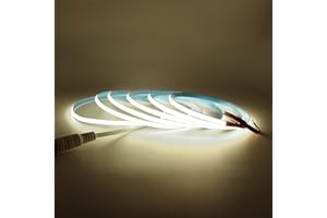 AROTELICHT Taśma LED COB 24V 4000K 2m, Taśma LED Arote COB Taśma LED Szerokość 5mm Możliwość przyciemniania Światło o dużej gęstości DIY 384LEDs / m IP20 do sypialni Kuchnia Dekoracja wnętrz domu