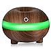 Produktbild Janly_Luftbefeuchter Aroma Ätherisches Öl Diffusor,Janly LED Ultraschalldämpfer Ätherisches Öl Aromatherapie (Braun)