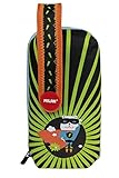  SUPER HEROES NEGRO, ESTUCHE ESCOLAR 4 COMPARTIMENTOS 08872SHK