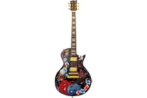 SHOPEWEBB Metallica'' James Hetfield Kulture Graphics'' Miniature Wooden Guitar Replica