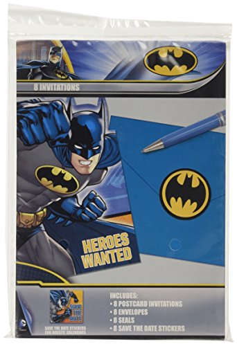Amscan International Batman Einladungen und Umschläge