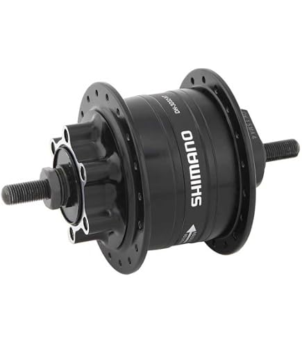 Shimano DH-3N72 – Mozzo Anteriore Dinamo 6V 3W Con Sgancio Rapido, Per Freni A Cerchione