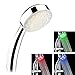 Produktbild Tera® LED Handbrause Duschbrause Duschkopf, Drei Farbig (G/B/R) Temperaturgesteuert Batterielos für Heim & Hotel