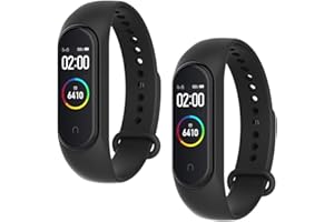 WD&CD Cinturini Compatibile per Mi Band 3/ Mi Band 4, Cinturini in Silicone, Sportivo Colorato Regolabile Bracciali Compatibile per Xiaomi Band 3/4-2 Pezzi