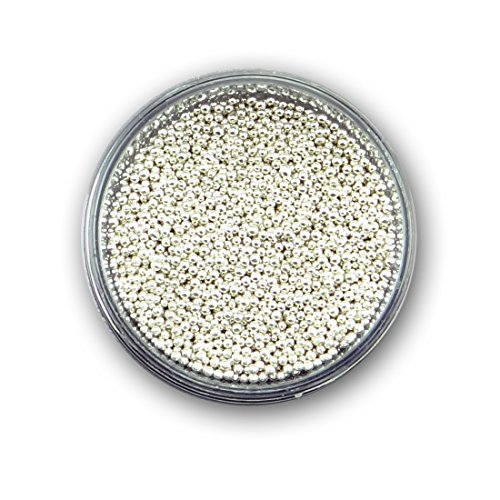 EigenArt Caviar Nail Art Style Coloured Beads - White