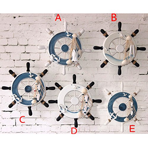 Gazechimp Wanddeko Anhänge Schiff Lenker Lenkrad Steuerräder Ornament - 3