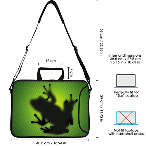 Sidorenko 15-15 6 Zoll Laptoptasche   Laptop Umh  ngetasche  Stilvolle Designer - Computer - Notebook-Schultertasche aus Neopren Schmutz- und Wasserab