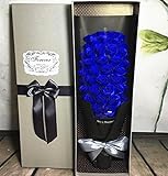 51 Kreative Simulation Rosen Hochzeitsgeschenke Weihnachtsgeschenke Valentinstag Seife Blume Geschenkbox zu Senden Freundin Freundin,Blau-