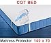 Junior or Cot Bed Waterproof Mattress Protector / Baby Breathable Terry Sheet Cover 70 X 140 cm
