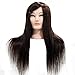 Neverland Beauty 24" 40% Real Hair Hairdressing Equipment Training Head With Free Clamp For College and Professional Use