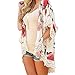 Produktbild Vovotrade Neue Frauen Sommer Spitze Chiffon Kimono Cardigan Plus Größe Schal Blusen (Size:S, Beige)