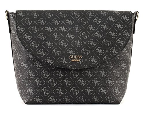 Preisvergleich Produktbild GUESS Bobbi Inside Out XBody Flap Coal Logo / Grey