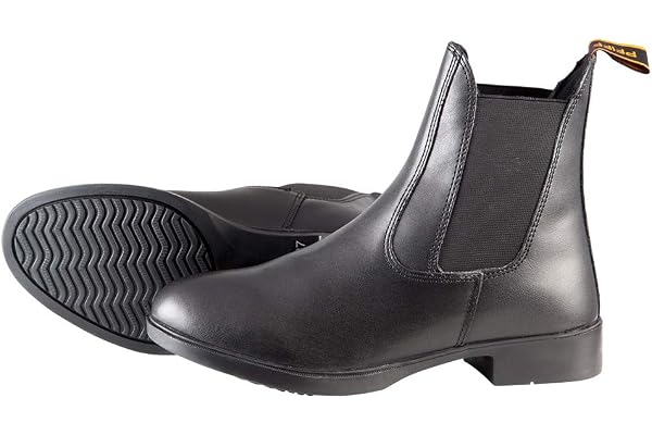PFIFF Boots d'équitation aspect cuir Bottines d'équitation , noir