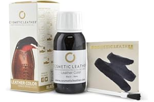 COSMETIC LEATHER PRODOTTI PROFESSIONALI PER LA CURA DELLA PELLE Tintura liquida per Scarpe in pelle, Vernice per Accessori in Pelle 50 ml 3 COLORI DISPONIBILI NERO, BLU e MARRONE SCURO