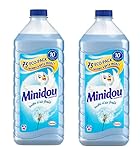 Minidou - Adoucissant Liquide Concentré - Bouffée d'air frais - Flacon 1,875 L / 75 Lavages - Lot de 2
