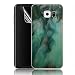Produktbild Ultra Dünn Schutzhülle Sunroyal TPU Silikon Handyhülle durchsichtig für Samsung Galaxy S6 SM-G920F Flex Hülle stoßdämpfende kristallklar Leichte Anti-scratch Case Weichem Aquarell Tasche Schutz Etui mit TPU Gel Dauerhaft Schön Tasche malerei muster schale Cover rutschfest kratzfest Backcover Tinte 1x Screen Protector