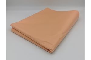 100 Coloured Tissue Paper/Gift Wrap/Wrapping Paper Sheets (20 x 30) by ODL Packaging (Peach)