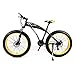 Produktbild Herren Mountainbike 7/21/24/27 Geschwindigkeiten, 26 Zoll Fat Tire Rennrad Snow Bike Pedale mit Scheibenbremsen und Federgabel,BlackYellow,27Speed
