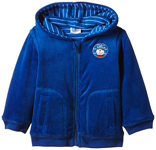 Eltern by Salt & Pepper Baby Boys E Jacket Let's Fly Nicki Plain Hooded Long Sleeve Sweatshirt, Blue (french Blue 473), 0-3 Months (Manufacturer size: 62)