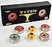 Produktbild Titen Red X Stunt-Scooter Bearing Set Abec 9 Kugellager 4x608 2rs (8x22x7) + 2 x Spacer + Fantic26 Sticker