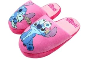 ILS I LOVE SHOPPING Chaussons Chaussons pour enfants et adolescents doux et chauds pour STITCH