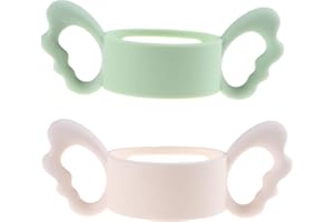 CCCYMM Silicone Wide-Neck Baby Bottle Handle, Outer Diameter Over 6cm for Bottle (Pack of 2)