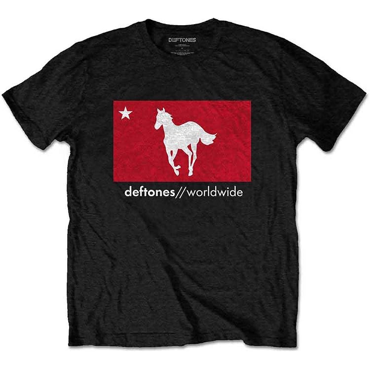 DEFTONES Black Cat Hard Rock T-Shirt – Men's 2XL, 100% Cotton