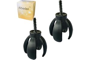 Albedel 2 PCs 4-Prong Golf Ball Retriever Grabber Pick Up Back Saver Claw Put On Putter Grip