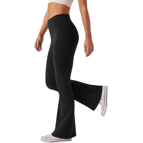 Pantalon De Yoga Bootcut Pour Femme - Taille Haute, Stretch Confortable - Idéal Fitness, Quotidien