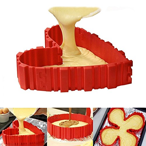 wollful Magic Backen Schlangen, DIY Silikon-Backform Backblech Form sowie Schnell Tools 4/lot-more schwer und standfest