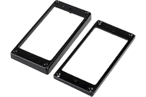 Musiclily Pro Guitarra Marco Pastilla Humbucker de Plástico Pickup Frame Rings para Guitarra Electrica, Negro