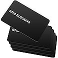 9toa RFID Blocking Card - 5 Pack, Contactless NFC Credit Card ID Protection Safe Bank Card Passport Entire Wallet Purse Shield Protector Blocker Guard (Pack of 5)