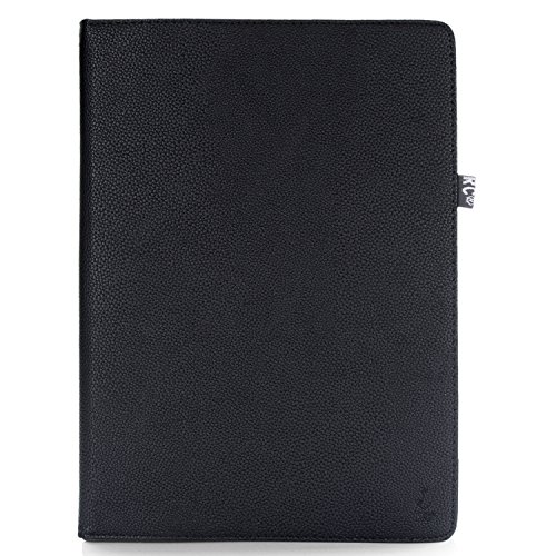 iPad Air 2 Hülle, RC iPad Air 2 / iPad 6 360 drehende Smart Hülle PU Leder Abdeckung Gehäusedeckel für Apple iPad Air 2 Sleep / Wake (Schwarz) - 4