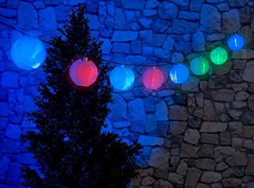 Lunartec Solar-LED-Lichterkette m. 10 Mini-Lampions, farbwechselnd, 1,8 m, IP44 - 4