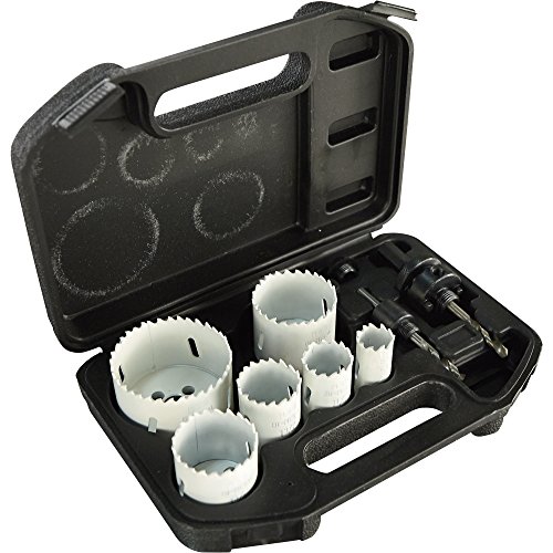 Lochsägen Set Bi-Metall 8-teilig Elektro-Sanitär Ø 22 - 73 mm im Koffer