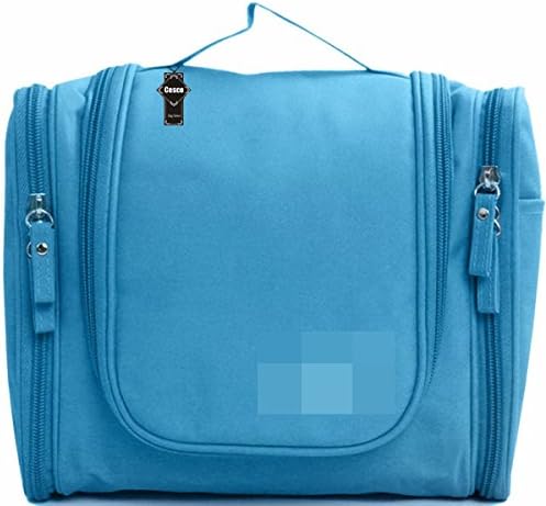 Leewin Travel Organizer Kit Hanging Bathroom Storage Cosmetic for Women’s Makeup Case Toiletry Bag (light blue)
