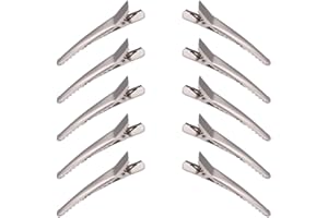 LMYZCBZL Pinces à Cheveux, 10 Pcs Pinces à Cheveux en Métal, Alligator Hair Clips, DIY Clips de Cheveux, pour Femmes et Filles