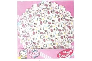 ALFRED FRANKS Hello Kitty Round Paper Doilies - (10 Pack)