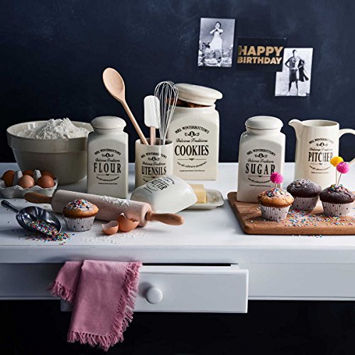 Zuckerdose aus Steingut im englischen Design – creme – Mrs. Winterbottom’s BUTLERS - 6