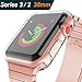Price comparison product image (2 Pack) Zhuoshu for Apple watch 3 case 38mm, Flexible TPU All-around Apple Watch Screen Protector Coverage Protective iWatch Case for Apple Watch Series 3 & Series 2