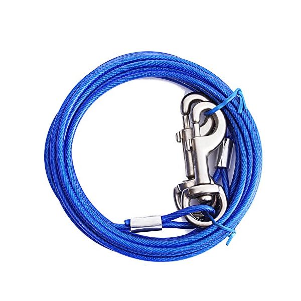 Ezee Paws Dog Tie Out Cable with Storage Bag 10ft (3m) Dogs.co.uk